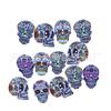 Pequeñas explosiones al por mayor europeas y americanas Halloween retro calavera de madera DIY accesorios hechos a mano