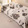 Funda de Sofá Todo Incluido, Toalla de Sofá de Gofre Anti-Arañazos de Gato, Universal para Todas las Estaciones, Alfombrilla Antideslizante, Manta