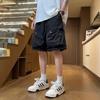 Bermuda Cargo Masculina 2025 Verão Tendência High Street Bolso Grande Comércio Exterior Estilo Americano Casual Comprimento Médio Bermudas Masculinas