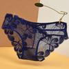 Fornecimento direto da fábrica renda malha transparente roupa íntima sexy feminina sem costura cintura baixa virilha de algodão calças tentação vazadas 91