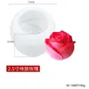 Molde de Silicone para Vela Flor de Rosa DIY Molde para Cubo de Gelo de Rosa Dia dos Namorados Molde para Fazer Gelo em Bola para Whisky