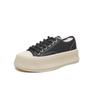 Tenis para Mujer Estilo Chanel de Suela Gruesa Forrados de Borrego, Novedad Invierno 2026, Tenis Deportivos Casuales de Piel Genuina con Punta de Concha
