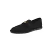 Zapatos Talla Grande 33-43 Mocasines Camelia de Tacón Bajo 2026 Nuevos Zapatos para Mujer Zapatos Planos Retro Británicos para Mujer