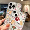 Adecuado para Apple 18Promax Casa de Café Navideña Funda Protectora Magnética para Teléfono Iphone16 Funda Dura 15 Nicho