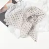 Pañuelo Retro Japonés de Algodón con Lunares Pequeño Pañuelo para la Cabeza de Algodón y Lino para Mujer Protector de Cuello Pañuelo Cuadrado Pequeño Decorativo Pañuelo para la Cabeza