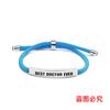 Pulseras de Cuerda Trenzada Multicolor Transfronterizas Europeas y Americanas, Regalos Navideños Conmemorativos para Buenos Doctores, Pulseras de Acero Inoxidable Grabadas