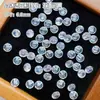 Rhinestones de circonita cúbica redonda color hielo 5A para decoración de uñas, de doble cara, muy reflectantes, redondos con base puntiaguda, accesorios para decoración de uñas DIY