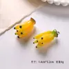 Colgante de Fruta Simulada Accesorios de Fruta de Resina Llavero DIY Colgante para Bolso Colgante de Fresa Sandía Calabaza