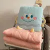 Almohada y manta de doble uso para siesta, engrosada, plegable para usar en el coche, manta para siesta de oficina, cojín dos en uno