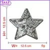 Lentejuelas de Punto Estrella Toalla Tela Bordada Pegatinas Forma de Corazón Letra Parche para Ropa Accesorios de Ropa Pegatinas DIY