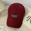 Gorra de béisbol suave para mujer, estilo 2023, con cara visible, ala ancha y pequeña, para verano, con cabeza grande, color gris