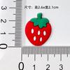 Fruta Pequena Morango Letras Cartão de Cabelo Flor Acessórios Borracha Macia DIY Patch de Desenho Animado Capa de Telefone Broche de PVC
