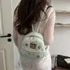 Mochila de oso con lunares verde menta linda y fresca estilo coreano, alto valor estético, gran capacidad, adecuada para ir al trabajo