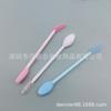 Cepillo limpiador de silicona de doble cabezal, cepillo para puntos negros, acné, nariz, masaje manual, exfoliante facial, cepillo para rímel de doble propósito