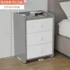 Mesita de Noche Lujo Ligero Gabinete de Almacenamiento de Mesita de Noche Pequeño Estilo Ins Dormitorio Hogar Gabinete Simple de Mesita de Noche Gabinete de Almacenamiento