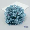 Flor de hortênsia artificial estilo europeu 54 pétalas com pétalas pintura a óleo hortênsia salão de casamento arranjo de flores decoração de caixa de presente