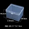 Caixa de Peças Amazon Yiwu 1,8cm Caixa de Armazenamento Transparente para Exportação Joias Caixa Plástica Pequena Retangular Alta Transparência