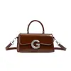 As Bolsas Quadradas Pequenas da Moda e Estilosas Deste Ano, Bolsas Transversais de Moda de Nicho Estilo Coreano e Bolsas de Ombro Elegantes São Populares