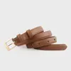 Cinturón de cuero genuino para mujer, moda de verano, cinturón fino versátil para combinar con faldas, cinturón de piel de vaca con sensación de alta gama y hebilla de pasador