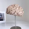 Boina de lunares estilo retro de Hong Kong para mujer, sombrero versátil de moda otoñal para artista con encanto artístico, sombrero de calabaza