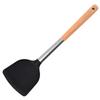 Espátula de silicona con mango de madera, funda de tubo, espátula de silicona china, pala para cocinar antiadherente, utensilios de cocina, espátula de silicona