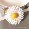 Broche de rafia tejida a mano de tres capas con diseño de girasol para mujer, estilo bohemio festivo, accesorios para pendientes al por mayor