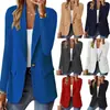 Traje casual de moda europea y americana nuevo para 2026, de color liso, corte ajustado, cierre de un solo botón y diseño elegante para mujer