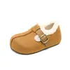 Weiwei Girl 989-1 Zapatos Birkenstock de Suela Gruesa Forrados de Lana de Cobertura Total para Mujer, Botas de Nieve para Exteriores que Aumentan la Altura, Zapatos de Algodón Peludos para Mujer