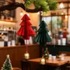 Decoraciones Navideñas Mini Árbol de Navidad de Escritorio Adornos Decoración del Hogar Escena Arreglo Props Colgantes de Regalo