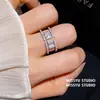 ¡Las estrellas brillan! Anillo Abierto Cuadrado de Circonita, Anillo para Dedo Índice Estilo Niche de Alta Gama, Accesorio de Mano Estilo Lujo Ligero