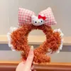 Pelúcia Fofa Gato Kt Laço Faixa de Cabelo Infantil Acessórios de Cabelo para Meninas Faixa Super Fofa Antiderrapante Presilha de Cabelo