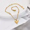 Nuevo tobillera de amor de oro de 18k con diamante para mujer, circonita, decoración para el pie de niña, acero de titanio, no se decolora, diseño de nicho