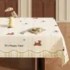 Mantel de cuadros fresco y sencillo, impermeable y a prueba de aceite, no requiere lavado, mantel de escritorio moderno, mantel rectangular de comedor estilo ins, tapete de PVC para mesa de café