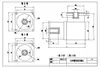 Servomotor 60/80 Salida de Agujero de 90 Grados Reductor Planetario de Ángulo Recto Motor Paso a Paso 57/86 Reductor Reducción de Engranajes