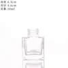 Botella de Aromaterapia sin Llama Personalizada de 500 ml, Botella de Vidrio para Aromaterapia Cilíndrica Cuadrada Transparente Vacía, Botella Difusora en Stock