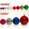 Bola de Natal de plástico misto Bola de Natal de plástico Matt chapeamento Bola de Natal de sopro moldando bola de Natal