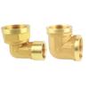Codo de cobre completo 4 puntos rosca interna 6 puntos rosca interna y externa 90 grados 1 pulgada 2 reductor doble rosca externa tubería de agua gas natural
