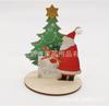 Papai Noel de madeira Enfeites criativos de Papai Noel Decorações de Natal Enfeites de árvore de Natal de madeira