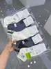 Calcetines Deportivos Blancos de Cintura Baja para Hombre y Mujer Jizhi26, Calcetines Estudiantes Lindos Versátiles de Bloques de Color Coreanos