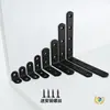 Suporte de Ângulo em Aço Inoxidável Preto 90 Graus Suporte de Ângulo de Ferro para Fixação em Ângulo Reto Peça de Conexão para Placa de Móveis de Ferro Angular em L