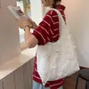 Bolsas de lona atacado para mulheres, estampa de bolinhas, estilo coreano, frescas e simples, adequadas para estudantes, para ir ao trabalho, bolsa de ombro, bolsa tote artística