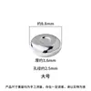 Plata de Ley S925 Plata Lisa Superficie Lisa Sólido 6mm 8mm Cuentas Espaciadoras para DIY Wenwan Cuerda para Pulseras de Mano Cuentas Cojín Cuerda para Tejer Accesorios de Joyería de Plata