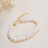 Suministrado Directamente del Lugar de Origen, Joyería Sencilla de Perlas Auténticas, Estilo Coreano de Moda, Pulseras de Moda y Versátiles, Pulseras de Perlas de Agua Dulce de Diseño Exclusivo