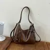 Mochila Retro de Gran Capacidad Estilo Coreano Nuevo Otoño 2026 para Mujer, Bolso Tote de Hombro Cruzado de Mano de Nicho Diario