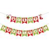 Suministros de Decoración para Fiesta de Navidad Bandera Pancarta de Navidad Bandera para Fiesta de Cumpleaños Adornos Colgantes en Espiral de Navidad