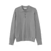 Mtlclothes Roupa Masculina Estilo Old Money Gola Henry Cor Sólida Padrão Trançado Retrô Cleanfit Suéter Tricô