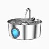 Dispensador de Água para Pets de Aço Inoxidável Amazon, Alimentador de Água Grande Capacidade para Gatos e Cachorros, Bomba de Água Silenciosa, Dispensador de Água Purificada para Pets