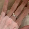 Anillo de Nuevo Estilo con Diseño de Nariz de Cerdo, Anillo Cruzado para Mujer, Anillo Versátil y de Moda para el Dedo Índice, Anillo de Joyería Personalizado de Nicho