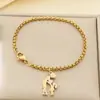 Moderna y Dulce Multi-Estilo Corazón Hueco Forma de Corazón Cadena de Perlas para Padres e Hijos de Cintura Alta Día de la Madre Acero Inoxidable Pulsera para Mamá