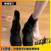 Botines de Tobillo con Estilo Francés para Aumentar la Altura, Ligeros y Elegantes, Botas Nuevas para Mujer con Suela Gruesa, Otoño 2023